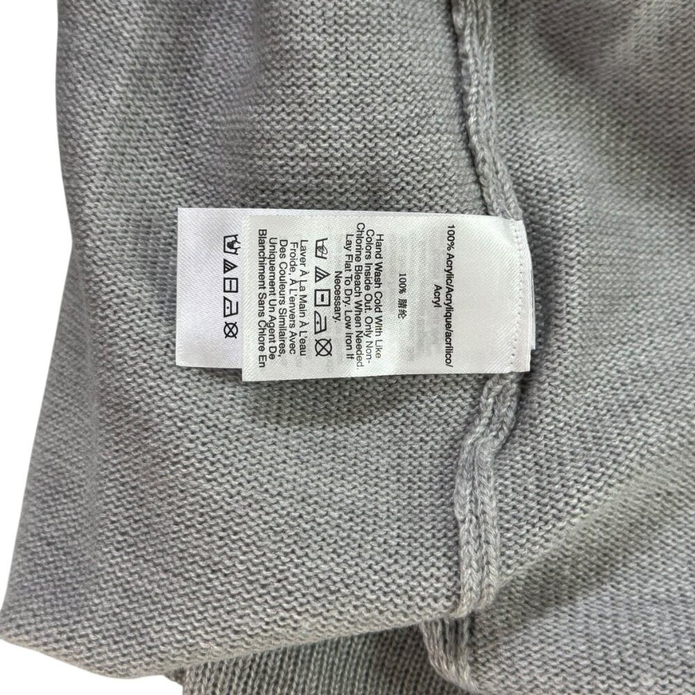 DKNY Jeans “New York” Gray Mock Neck Sweater Women’s Size S NWT | Cozy Pullover - Picture 6 of 8